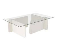 Table basse Flavio Bois blanc 105 x 65 x h30cm