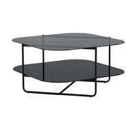 Venture Home Table basse Un-Line en verre 85 cm Noir