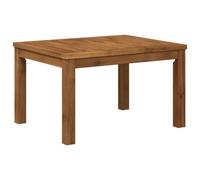 Table basse et 50 x 60,5 x 36 cm en bois d'acacia | Bois d'acacia massif, forme rectangulaire, utilisation intérieure et extérieure, multi-usage, facile à nettoyer, 3,7 kg
