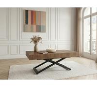 Table basse extensible et relevable ROMY effet bois BOBOCHIC Bois