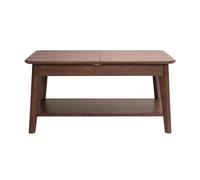 Table basse extensible rectangulaire en bois foncé L90-120 cm VILI