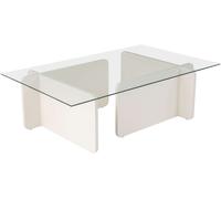 Table basse Flavio Bois blanc 105 x 65 x h30cm