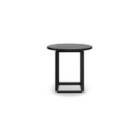 Table Basse Florence de Ø50 en Marbre Noir Marquina