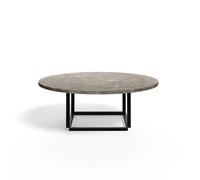 Table Basse Florence de New Works Ø90 en Marbre Gris Du Marais