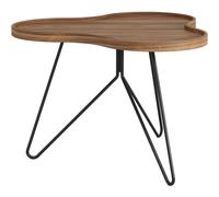 Swedese Table Flower Mono édition spéciale 62x66 cm H45 cm noyer laqué acier noirci