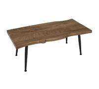 Table Basse Forest en métal et MDF - Noir et Marron