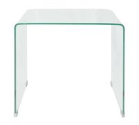Table basse - GAROSA - BAO - Verre trempé - Transparent - 49,5 x 50 x 45 cm