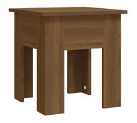 Table basse - GAROSA - Chêne marron - 40x40x42 cm - Aggloméré - Design contemporain