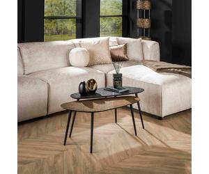 Table basse gigogne ovale en métal CILA (lot de 2)