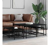 Table Basse Gigogne Table d'Appoint Bout de Canapé 5pcs Bois d'Ingénierie vidaXL