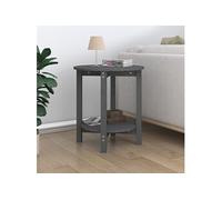 vidaXL Table Basse Gris