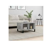 Table basse Gris béton 60x50x36,5 cm Bois d'ingénierie830552