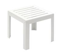 Table Basse GROSFILLEX Miami - Blanche - 40 x 40 cm - Résine