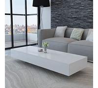 Table Basse Haute Brillance Blanc - VIDAXL - Rectangulaire - Contemporain - Design