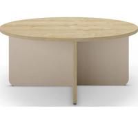 Table basse Hillary chene creme 80 x 80 x 38cm