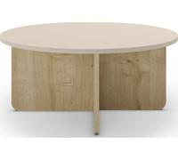 Table basse Hillary creme 80 x 80 x 38cm