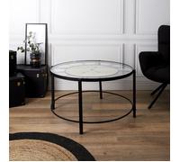Table Basse - Home Deco Factory - Horloge - Noir