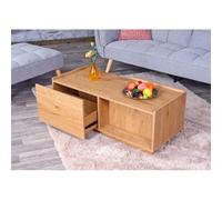 Table Basse Hwc-J78, Table De Salon Table D'appoint Table De Salon, Tiroir, Mdf 110x50x40cm Aspect Chêne Multicolore