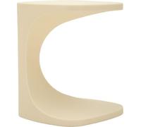 Table Basse Ibiza En Polyéthylène Blanc 42 X 42 X 52 Cm - Table D'Appoint Moderne En Forme D'Arche Avec Finition Mate - Collection Ibiza