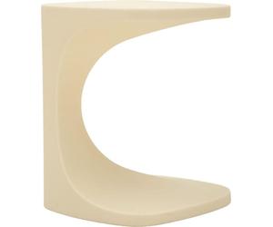 Table Basse Ibiza En Polyéthylène Blanc 42 X 42 X 52 Cm - Table D'Appoint Moderne En Forme D'Arche Avec Finition Mate - Collection Ibiza