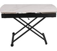 Table basse Ibiza extensible blanc 120/180 x 70 x h34/80