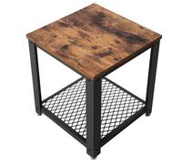 Table basse industrielle en bois rustique et métal - Réf. VK8681847466987