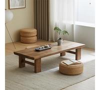 Table basse japonaise en bois massif pour la méditation, table d'autel basse pour salle à manger au sol dans les bureaux à domicile et les salles de réception, parfaite pour les loisirs et la détente