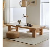Table basse japonaise en bois massif pour la méditation, table d'autel basse pour salle à manger au sol dans les bureaux à domicile et les salles de réception, parfaite pour les loisirs et la détente