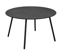 Table basse jardin ronde en acier Rio 70 cm graphite