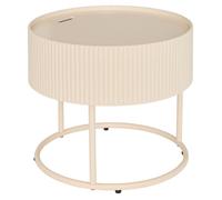 Table basse Juna D45 cm beige Atmosphera