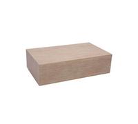 Table basse Kub travertin - - Marron - Bois
