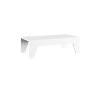 Table basse laqué blanche pieds biseautés design - CARAT - ALTOBUY