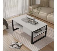 Table basse Laukaa 100 x 60 x 45 cm blanc
