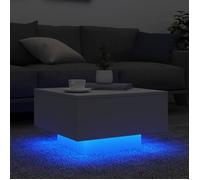 Table basse LED - MOTHINESSTO - Qqmora xY4559 - 55x55x31 cm - Bois d'ingénierie - Design contemporain