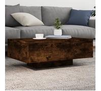 Table basse LED - SALALIS - DP5252 - Chêne fumé - 85x55x31 cm - Montage requis