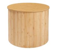 Table basse Ledepid bambou 48 x 60 cm naturel