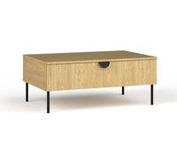 Table Basse Lune Table De Salon 100x66x41cm Avec Porte Pliable Couleur Au Choix
