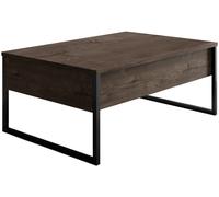 Table basse Luxe noyer noir 90 x 60 x h40cm