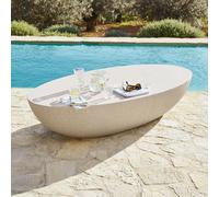 Table basse Maraveda blanc H/L/P env. 34/161/84 cm