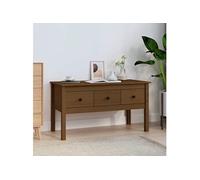 Table basse Marron miel 102x49x55 cm Bois massif de pin820944