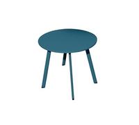 Table basse Massae acier époxy diamètre 60 cm bleu