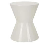 Mauro Ferretti – Table basse Oyo – métal blanc brillant Ø 45 x 55 cm