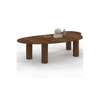 Table basse ORGANIQUE 140 cm bois effet noyer