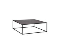 Atmosphera - Table Basse Carrée Gota, Acier Noir, 100 x 100 x 36 cm - pour Salon, Bureau