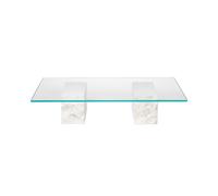 Ferm Living Table basse Mineral verre. base en marbre