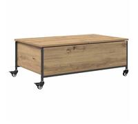 Table basse moderne - vidaXL - Chêne artisanal - Bois d'ingénierie - 91x55x32 cm - Rectangulaire - Poids maximal 75 kg