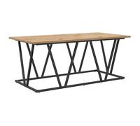 Table basse moderne - vidaXL - Chêne artisanal - Bois d'ingénierie et métal - 100x50x40 cm - Rectangulaire