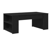 vidaXL – Table basse – Chêne noir 102×55×42 cm – Bois d'ingénierie, 2 étagères