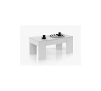 Table Basse modulable coloris blanc artic - 45 x 100 x 50 cm --