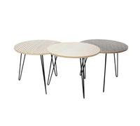 Table basse modulable x3 noir